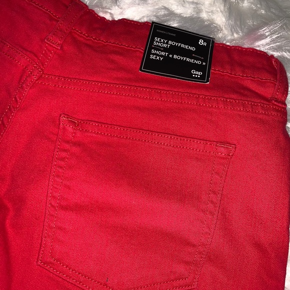🆕 GAP Red Sexy Boyfriend Shorts - Picture 3 of 4